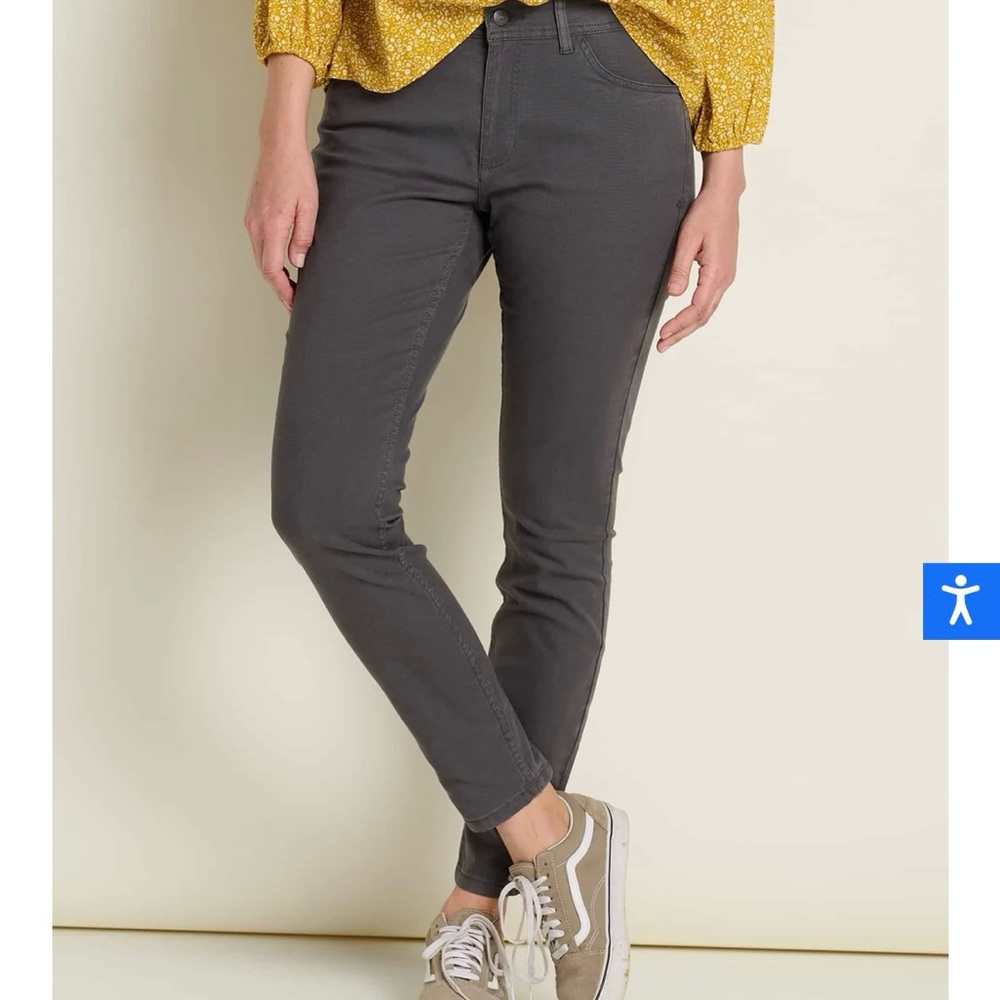 Toad & Co Organic Cotton Earthworks 5 Pocket Skinny Pant in Barnwood